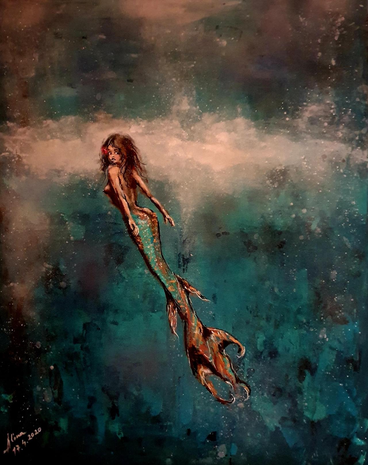 ArteDiAlina.com painting: Without voice